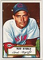Card Number 161, Bud Byerly, Cincinnati Reds, from the Topps Baseball series (R414-6) issued by Topps Chewing Gum Company, Issued by Topps Chewing Gum Company (American, Brooklyn), Commercial color lithograph