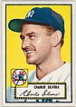 Card Number 168, Charlie Silvera, New York Yankees, from the Topps Baseball series (R414-6) issued by Topps Chewing Gum Company, Issued by Topps Chewing Gum Company (American, Brooklyn), Commercial color lithograph