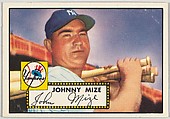 Card Number 129, Johnny Mize, New York Yankees, from the Topps Baseball series (R414-6) issued by Topps Chewing Gum Company, Issued by Topps Chewing Gum Company (American, Brooklyn), Commercial color lithograph