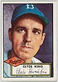 Card Number 205, Clyde King, Brooklyn Dodgers, from the Topps Baseball series (R414-6) issued by Topps Chewing Gum Company, Issued by Topps Chewing Gum Company (American, Brooklyn), Commercial color lithograph