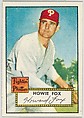 Card Number 209, Howie Fox, Fightin' Philadelphia Phillies, from the Topps Baseball series (R414-6) issued by Topps Chewing Gum Company, Issued by Topps Chewing Gum Company (American, Brooklyn), Commercial color lithograph