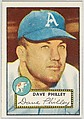Card Number 226, Dave Philley, Philadelphia Athletics, from the Topps Baseball series (R414-6) issued by Topps Chewing Gum Company, Issued by Topps Chewing Gum Company (American, Brooklyn), Commercial color lithograph