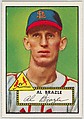 Card Number 228, Al Brazle, St. Louis Cardinals, from the Topps Baseball series (R414-6) issued by Topps Chewing Gum Company, Issued by Topps Chewing Gum Company (American, Brooklyn), Commercial color lithograph