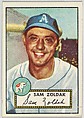 Card Number 231, Sam Zoldak, Philadelphia Athletics, from the Topps Baseball series (R414-6) issued by Topps Chewing Gum Company, Issued by Topps Chewing Gum Company (American, Brooklyn), Commercial color lithograph