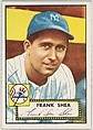 Card Number 248, Frank Shea, New York Yankees, from the Topps Baseball series (R414-6) issued by Topps Chewing Gum Company, Issued by Topps Chewing Gum Company (American, Brooklyn), Commercial color lithograph