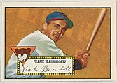Card Number 225, Frank Baumholtz, Chicago Bears, from the Topps Baseball series (R414-6) issued by Topps Chewing Gum Company, Issued by Topps Chewing Gum Company (American, Brooklyn), Commercial color lithograph