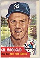 Card Number 43, Gil McDougald, Third Base, New York Yankees, from the series Topps Dugout Quiz (R414-7), issued by Topps Chewing Gum Company, Issued by Topps Chewing Gum Company (American, Brooklyn), Commercial color lithograph
