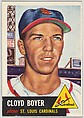 Card Number 60, Cloyd Boyer, Pitcher, St. Louis Cardinals, from the series Topps Dugout Quiz (R414-7), issued by Topps Chewing Gum Company, Issued by Topps Chewing Gum Company (American, Brooklyn), Commercial color lithograph