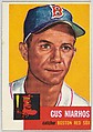 Card Number 63, Gus Niarhos, Catcher, Boston Red Sox, from the series Topps Dugout Quiz (R414-7), issued by Topps Chewing Gum Company, Issued by Topps Chewing Gum Company (American, Brooklyn), Commercial color lithograph