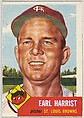 Card Number 65, Earl Harrist, Pitcher, St. Louis Browns, from the series Topps Dugout Quiz (R414-7), issued by Topps Chewing Gum Company, Issued by Topps Chewing Gum Company (American, Brooklyn), Commercial color lithograph
