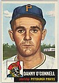 Card Number 107, Danny O'Connell, Shortstop, Pittsburgh Pirates, from the series Topps Dugout Quiz (R414-7), issued by Topps Chewing Gum Company, Issued by Topps Chewing Gum Company (American, Brooklyn), Commercial color lithograph