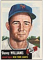 Card Number 120, Davey Williams, Second Base, New York Giants, from the series Topps Dugout Quiz (R414-7), issued by Topps Chewing Gum Company, Issued by Topps Chewing Gum Company (American, Brooklyn), Commercial color lithograph