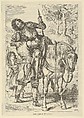 Goetz Aided by the Gypsies, Eugène Delacroix  French, Wood engraving (or possibly stereotype) on newsprint