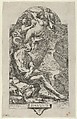 Saint Paul of Thebes tempted by a demon, after Magnasco, Bartolommeo Gazalis Italian, Etching