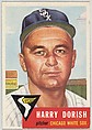 Card Number 145, Harry Dorish, Pitcher, Chicago White Sox, from the series Topps Dugout Quiz (R414-7), issued by Topps Chewing Gum Company, Issued by Topps Chewing Gum Company (American, Brooklyn), Commercial color lithograph