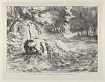 The Death of Ophelia, Eugène Delacroix French, Lithograph; second state of four