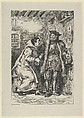 Goetz and Friar Martin, Eugène Delacroix  French, Wood engraving; proof before letters