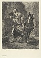 The Good Samaritan, Jules Laurens French, Lithograph on chine collé