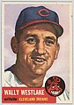Card Number 192, Wally Westlake, Outfielder, Cleveland Indians, from the series Topps Dugout Quiz (R414-7), issued by Topps Chewing Gum Company, Issued by Topps Chewing Gum Company (American, Brooklyn), Commercial color lithograph