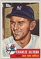 Card Number 242, Charlie Silvera, Catcher, New York Yankees, from the series Topps Dugout Quiz (R414-7), issued by Topps Chewing Gum Company, Issued by Topps Chewing Gum Company (American, Brooklyn), Commercial color lithograph