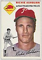 Card Number 45, Richie Ashburn, Outfield, Philadelphia Phillies, from 