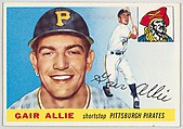Card Number 59, Gair Allie, Shortstop, Pittsburgh Pirates, from 