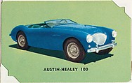 No. 5, Austin-Healey 100, bakery insert card from the Sports Cars 1955 series (D72), issued by Mother's Cookies, Mother's Cookies  American, Commercial color lithograph