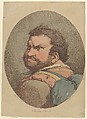 Sancho Panza, from Don Quixote, Thomas Rowlandson  British, Etching, hand-colored; proof