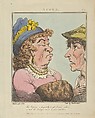 Scorn, Thomas Rowlandson  British, Hand-colored etching, printed in brown ink