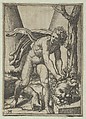 David with the head of Goliath, Marcantonio Raimondi  Italian, Etching with engraving