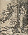 God carried by angels, appearing to Noah and his family, after the Flood
, Marcantonio Raimondi  Italian, Engraving