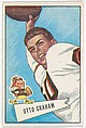 Otto Graham, from the Bowman Football series (R407-5) issued by Bowman Gum, Issued by Bowman Gum Company, Commercial color lithograph