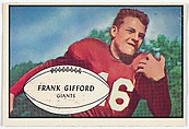 Frank Gifford, University of Southern California, from the Bowman Football series (R407-5) issued by Bowman Gum, Issued by Bowman Gum Company, Commercial color lithograph