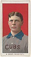 M. Brown, Chicago, National League, from the White Border series (T206) for the American Tobacco Company, Issued by American Tobacco Company, Commercial lithograph