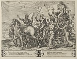The Triumph of Envy, from The Cycle of the Vicissitudes of Human Affairs, plate 4, Cornelis Cort  Netherlandish, Engraving; first state of three (New Hollstein)