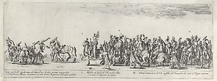 Entry of the Polish Ambassador into Rome, Stefano della Bella (Italian, Florence 1610–1664 Florence), Etching; first or second state of three