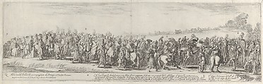 Entry of the Polish Ambassador into Rome, Stefano della Bella (Italian, Florence 1610–1664 Florence), Etching; first or second state of three