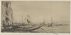 The Gondolier, James McBey  British, Etching