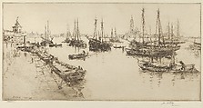 Shipping in the Giudecca Canal, James McBey  British, Etching