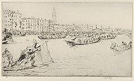 A Regatta on the Grand Canal, James McBey  British, Drypoint