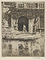The Doorway, James McBey British, Etching