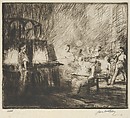 Glass Blowers, Murano, James McBey  British, Drypoint