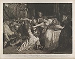 Mary, Queen of Scots witnessing the murder of David Rizzio, Isaac Taylor, Jr. British, Etching and engraving
