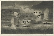 Tahiti Wash Women, George Overbury "Pop" Hart American, Etching, sandpaper, and roulette (inscribed "Dry Point & Aquatint on Copper")