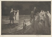 Native Baptism, Trinidad, George Overbury "Pop" Hart American, Drypoint and aquatint