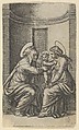 Saint Anne and the Virgin with the Infant Christ, Marcantonio Raimondi  Italian, Engraving
