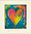 Jim Dine: Complete Graphics, Jim Dine (American, born Cincinnati, Ohio, 1935), Catalogue bound with boards covered in handmade paper, in original slipcase with matching sleeve containing three loose colored images, 2 screenprints and a lithograph, each signed by Dine