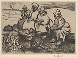 Awaiting the Boat's Return, George Overbury "Pop" Hart American, Drypoint
