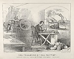 The Progress of the Century – The Lightning Steam Press. The Electric Telegraph. The Locomotive. The Steamboat., Currier & Ives  American, Lithograph