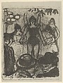 The Singer, Emile Bernard French, Lithograph